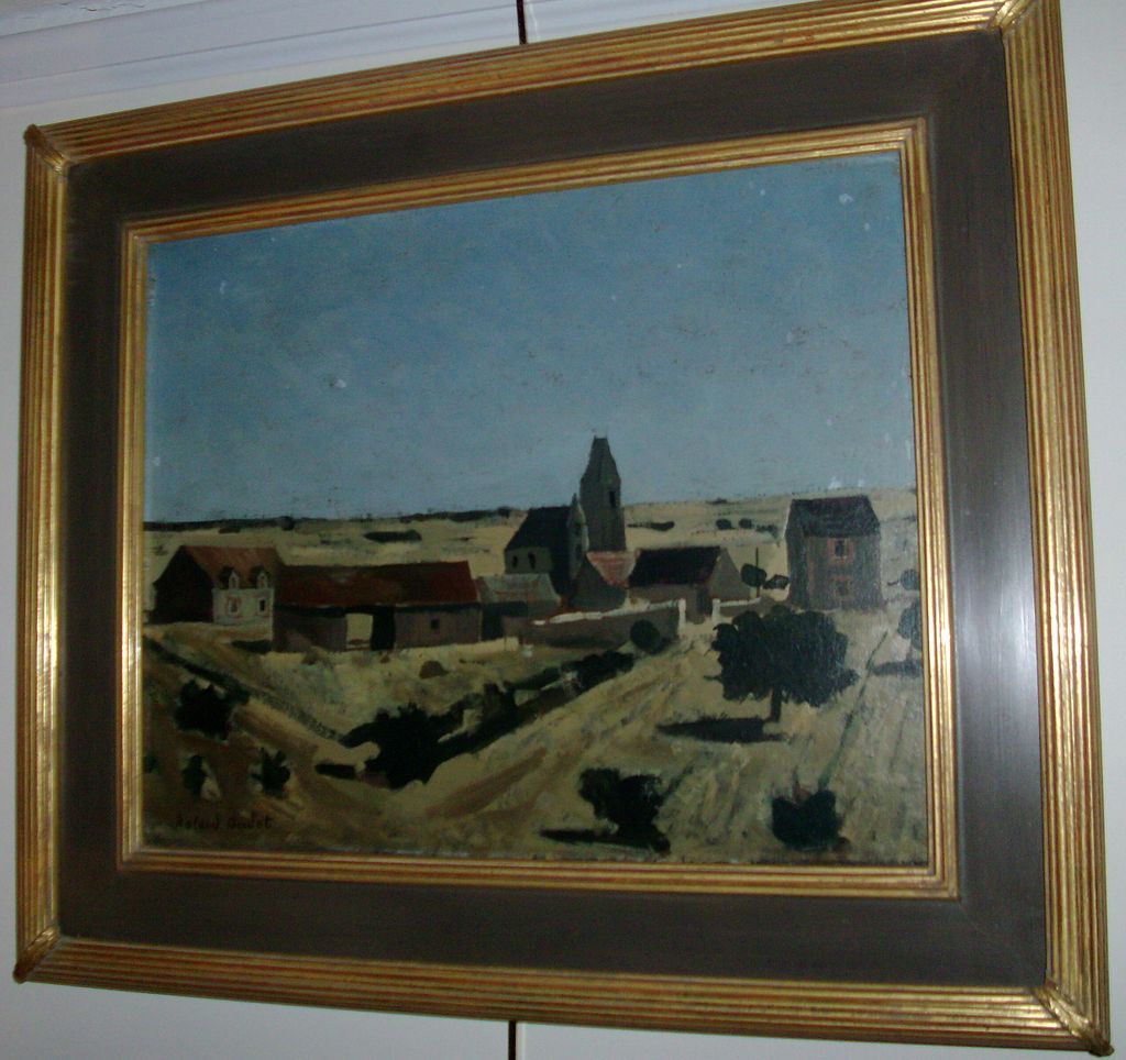 Roland Oudot French Oil Painting on Board of the Countryside Roland Oudot French Oil Painting on Board of the Countryside