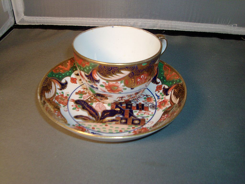 19th century Spode 967 Imari Porcelain Bute Shaped Cup and Saucer - 1810 19th century Spode 967 Imari Porcelain Bute Shaped Cup and Saucer - 1810