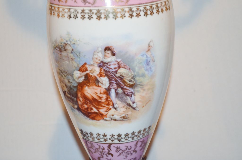 Victorian Porcelain Metal Ewer Stahl Victorian Porcelain Metal Ewer Stahl
