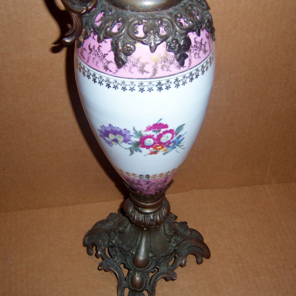 Victorian Porcelain Metal Ewer Stahl Victorian Porcelain Metal Ewer Stahl
