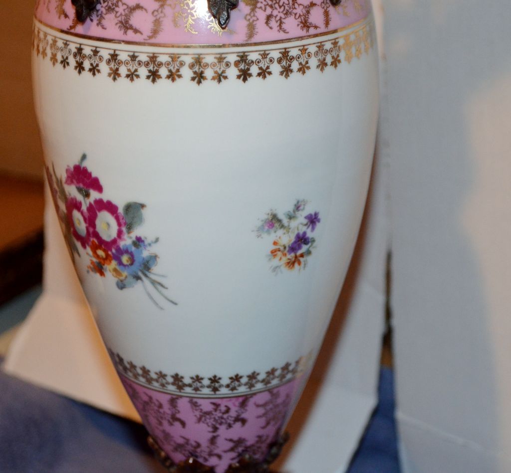 Victorian Porcelain Metal Ewer Stahl Victorian Porcelain Metal Ewer Stahl