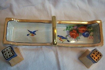Noritake Lusterware Salt & Pepper Set #27 backstamp Noritake Lusterware Salt & Pepper Set #27 backstamp