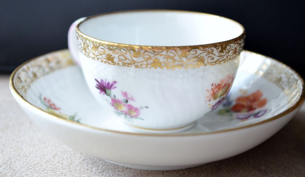 KPM Porcelain Cup & Saucer KPM Porcelain Cup & Saucer