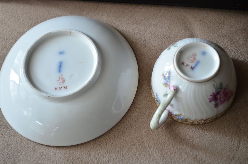 KPM Porcelain Cup & Saucer KPM Porcelain Cup & Saucer