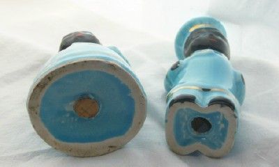 Vintage Mammy & Pappy Salt & Pepper Shakers in Blue Vintage Mammy & Pappy Salt & Pepper Shakers in Blue