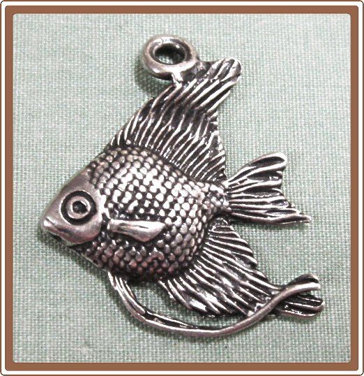 Angel Fish Silver Charm Angel Fish Silver Charm