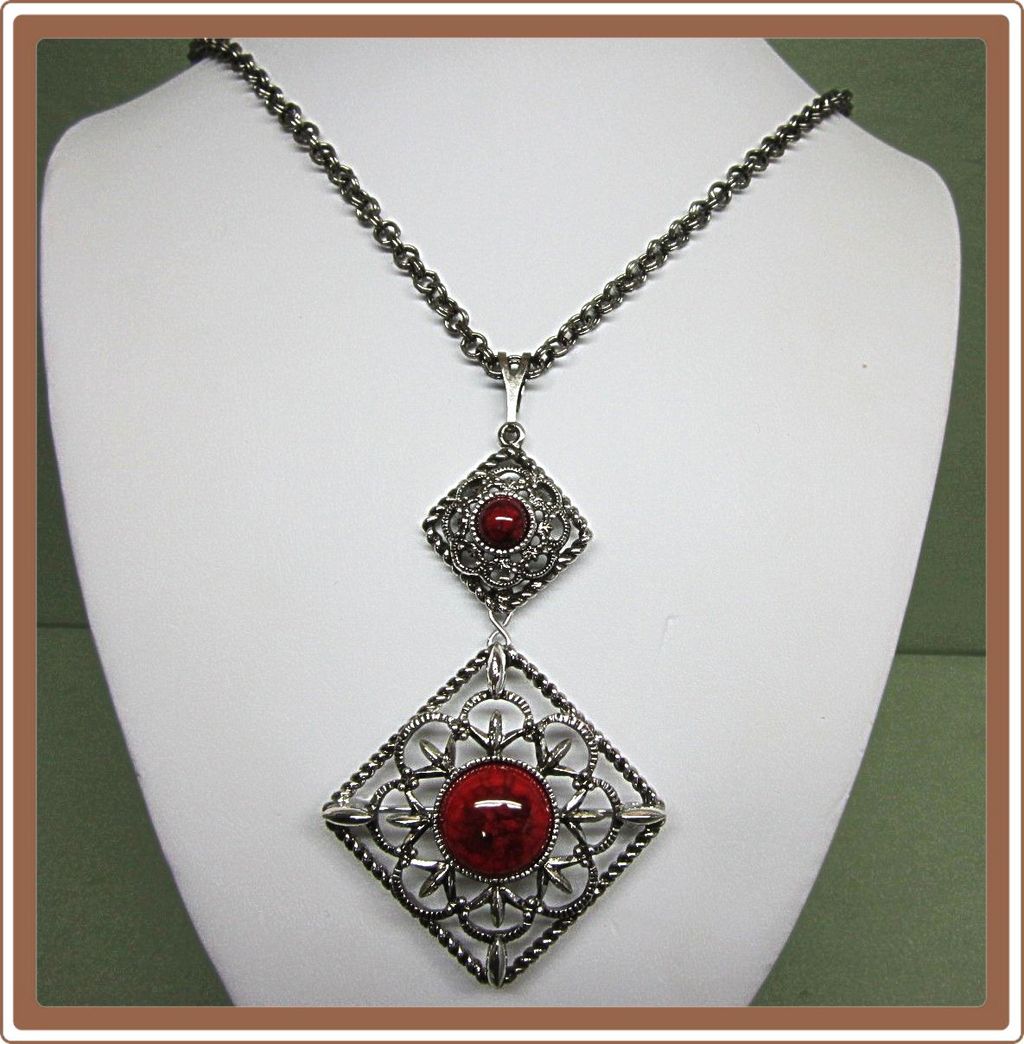 Sarah Coventry Inca Fire Pin and Pendant Sarah Coventry Inca Fire Pin and Pendant