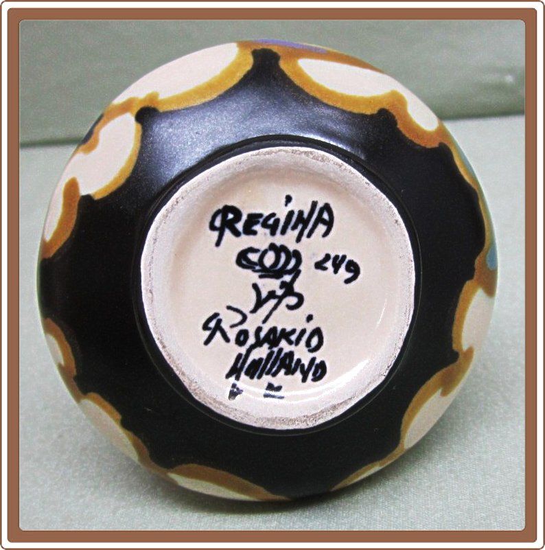 Gouda Regina Rosario Pottery Cabinet Size Vase Gouda Regina Rosario Pottery Cabinet Size Vase