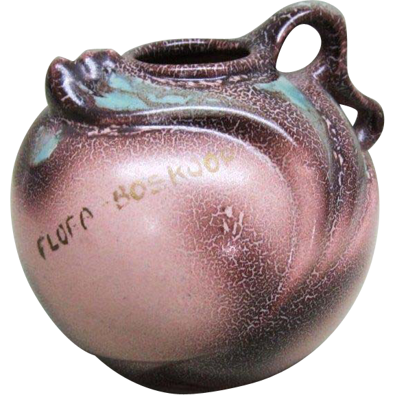 Gouda Zenith Art Pottery Bulbous Vase Art Nouveau Gouda Zenith Art Pottery Bulbous Vase Art Nouveau