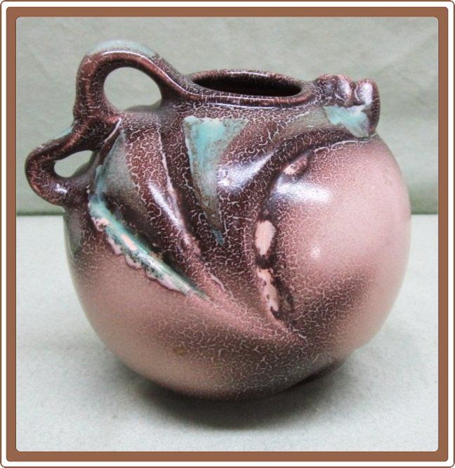 Gouda Zenith Art Pottery Bulbous Vase Art Nouveau Gouda Zenith Art Pottery Bulbous Vase Art Nouveau