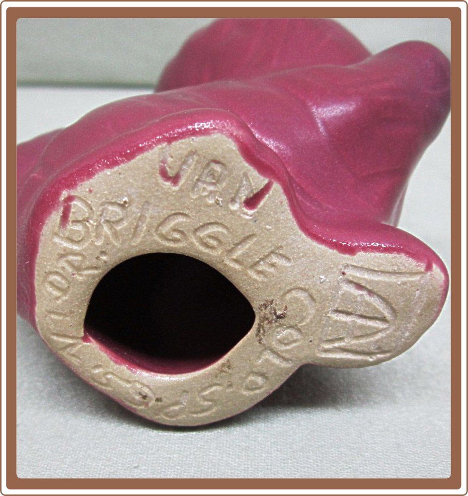 Van Briggle Kitten Pottery Figurine Persian Rose Van Briggle Kitten Pottery Figurine Persian Rose