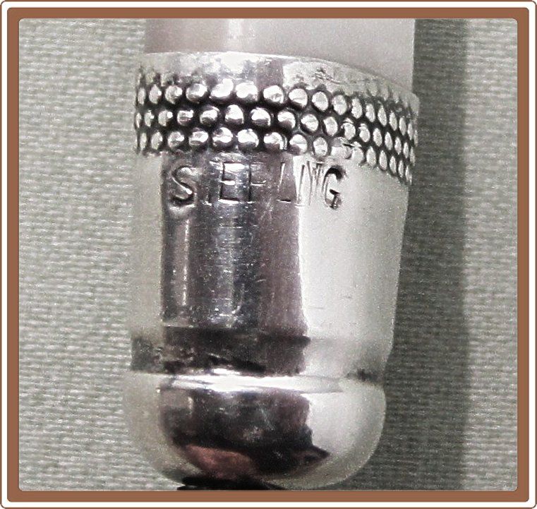 Sterling Silver Mother of Pearl Serving Fork Sterling Silver Mother of Pearl Serving Fork
