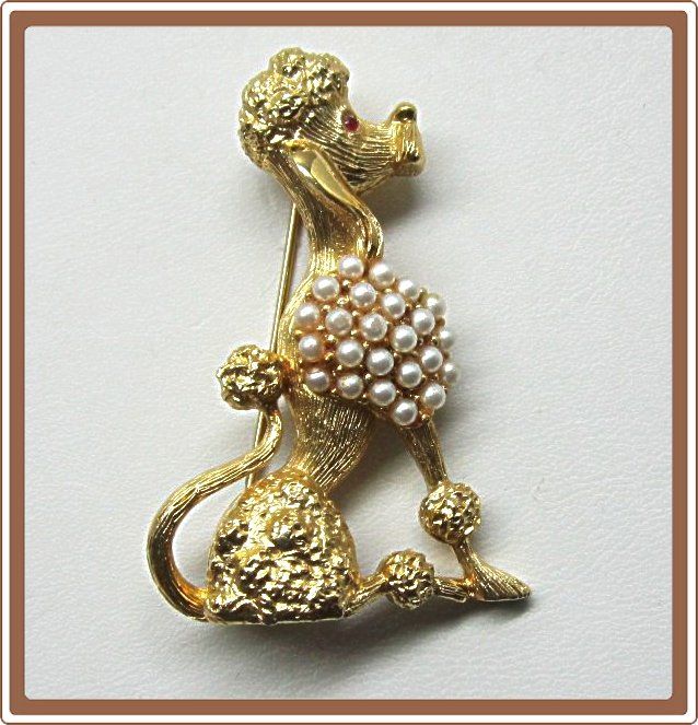 Tortolani French Poodle Pin Tortolani French Poodle Pin