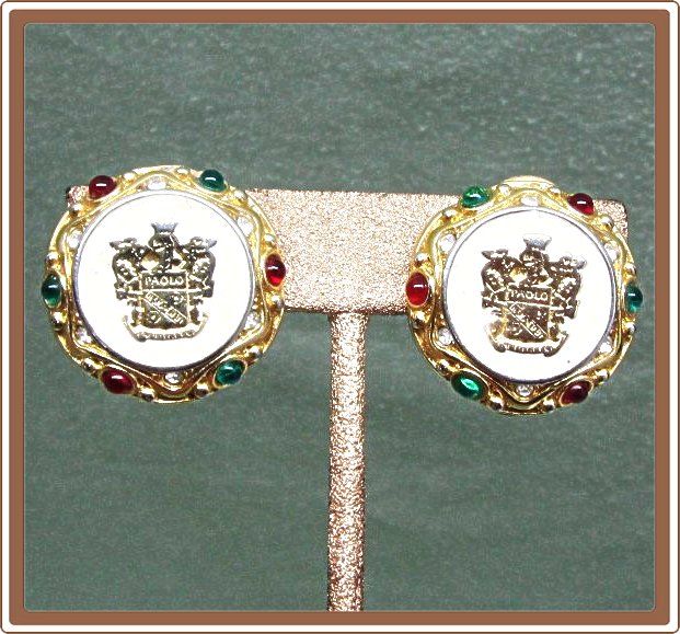 1980's Paolo Gucci Clip Earrings 1980's Paolo Gucci Clip Earrings
