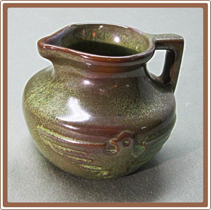 Frankoma Mini Thunderbird Jug Prairie Green No 555 Frankoma Mini Thunderbird Jug Prairie Green No 555