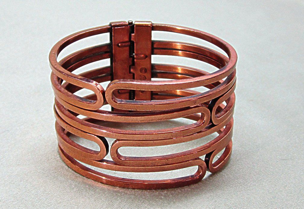 Modernist Renoir Copper Clamper Cuff Bracelet Modernist Renoir Copper Clamper Cuff Bracelet