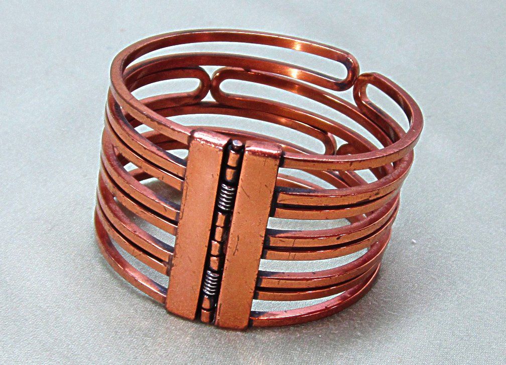 Modernist Renoir Copper Clamper Cuff Bracelet Modernist Renoir Copper Clamper Cuff Bracelet