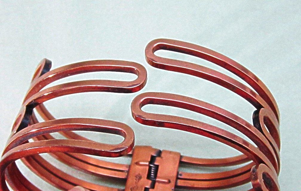 Modernist Renoir Copper Clamper Cuff Bracelet Modernist Renoir Copper Clamper Cuff Bracelet