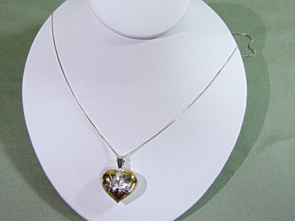 Sterling Silver Puffy Heart Pendant SU Italy Sterling Silver Puffy Heart Pendant SU Italy