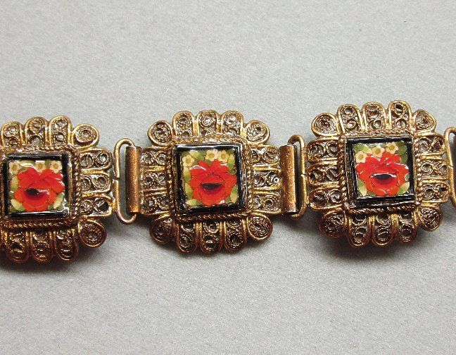 Italy Mosaic Bracelet Filigree Italy Mosaic Bracelet Filigree