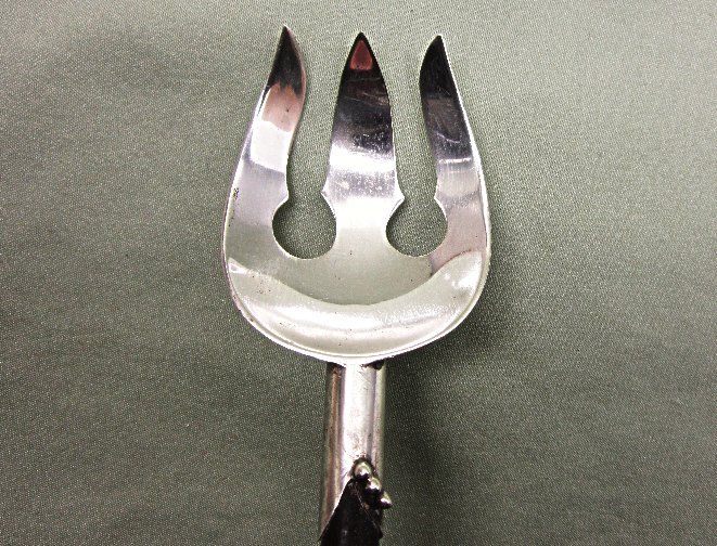Mexican Sterling Silver Wood Handle Serving Fork Mexican Sterling Silver Wood Handle Serving Fork