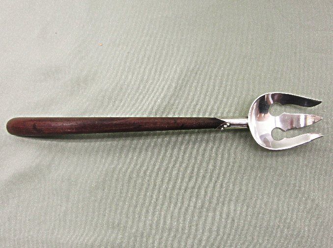 Mexican Sterling Silver Wood Handle Serving Fork Mexican Sterling Silver Wood Handle Serving Fork