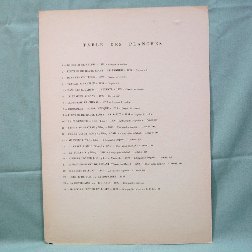 1940's Irene Brin Toulouse Lautrec Print Portfolio Planches May Belfort 1940's Irene Brin Toulouse Lautrec Print Portfolio Planches May Belfort