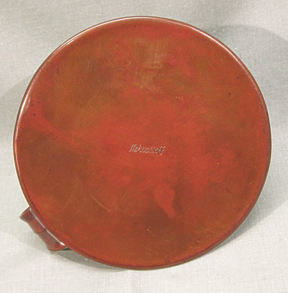 Serge Nekrassoff Enamel on Copper Candleholder Serge Nekrassoff Enamel on Copper Candleholder