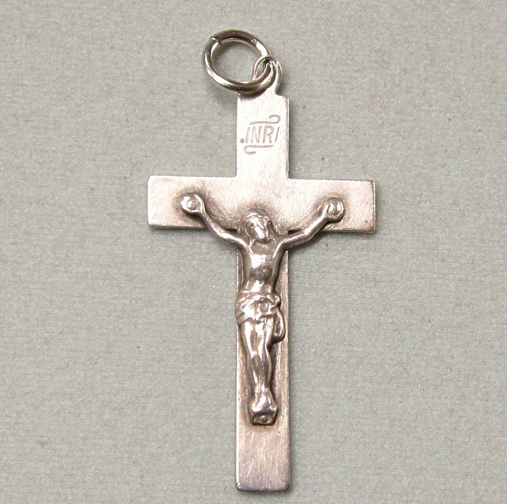Old Sterling Silver Crucifix Old Sterling Silver Crucifix