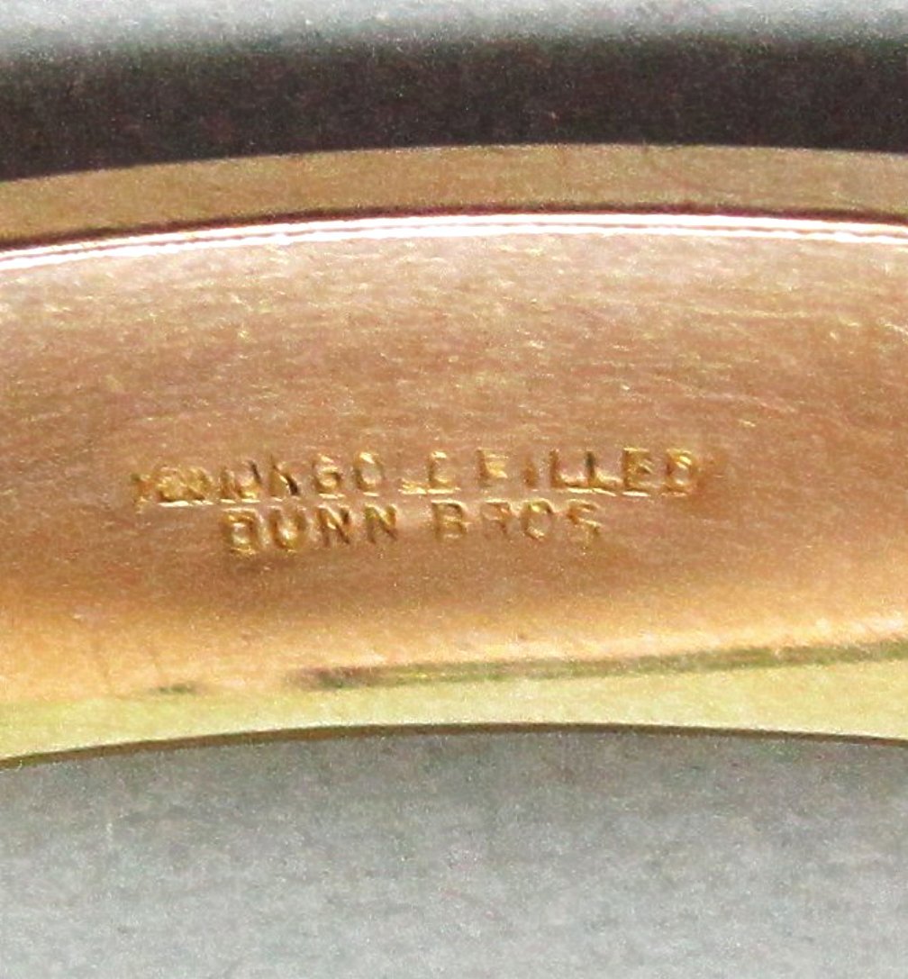 Dunn Brothers Taille d'epargne Gold Filled Hinged Bracelet Dunn Brothers Taille d'epargne Gold Filled Hinged Bracelet
