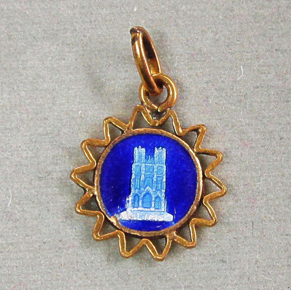 Catholic Tiny Medal Reims Cathedral France Catholic Tiny Medal Reims Cathedral France
