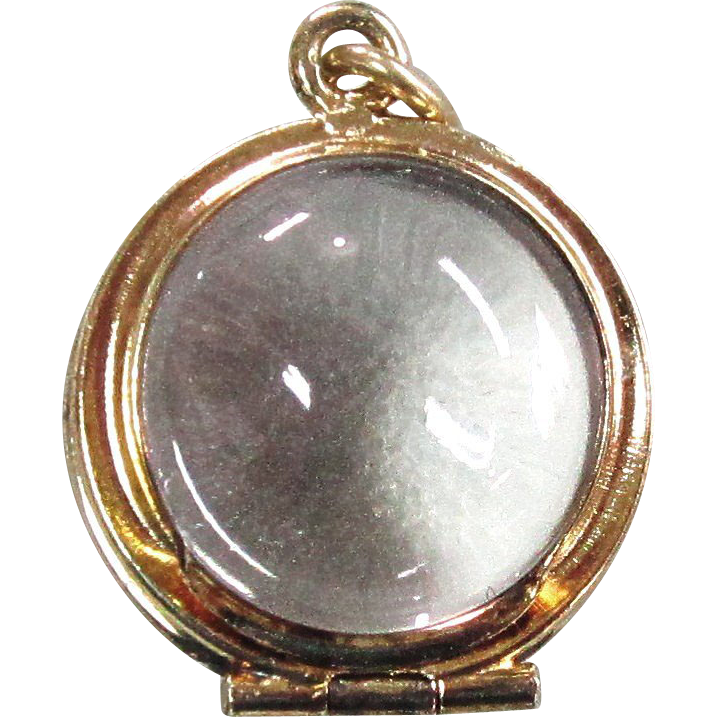 Vintage Pools of Light Crystal Picture Locket Vintage Pools of Light Crystal Picture Locket