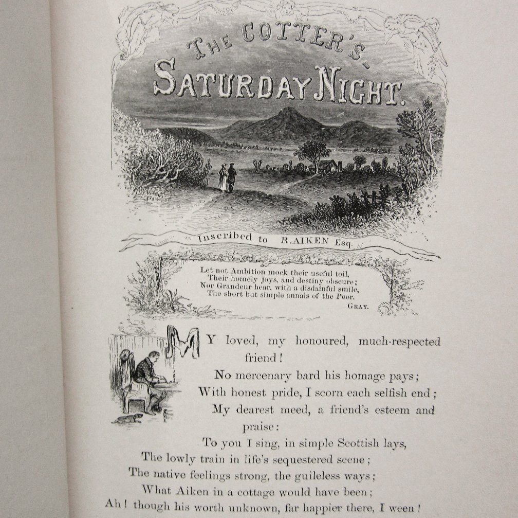 Book Poetry The Cotters Saturday Night Robert Burns Book Poetry The Cotters Saturday Night Robert Burns
