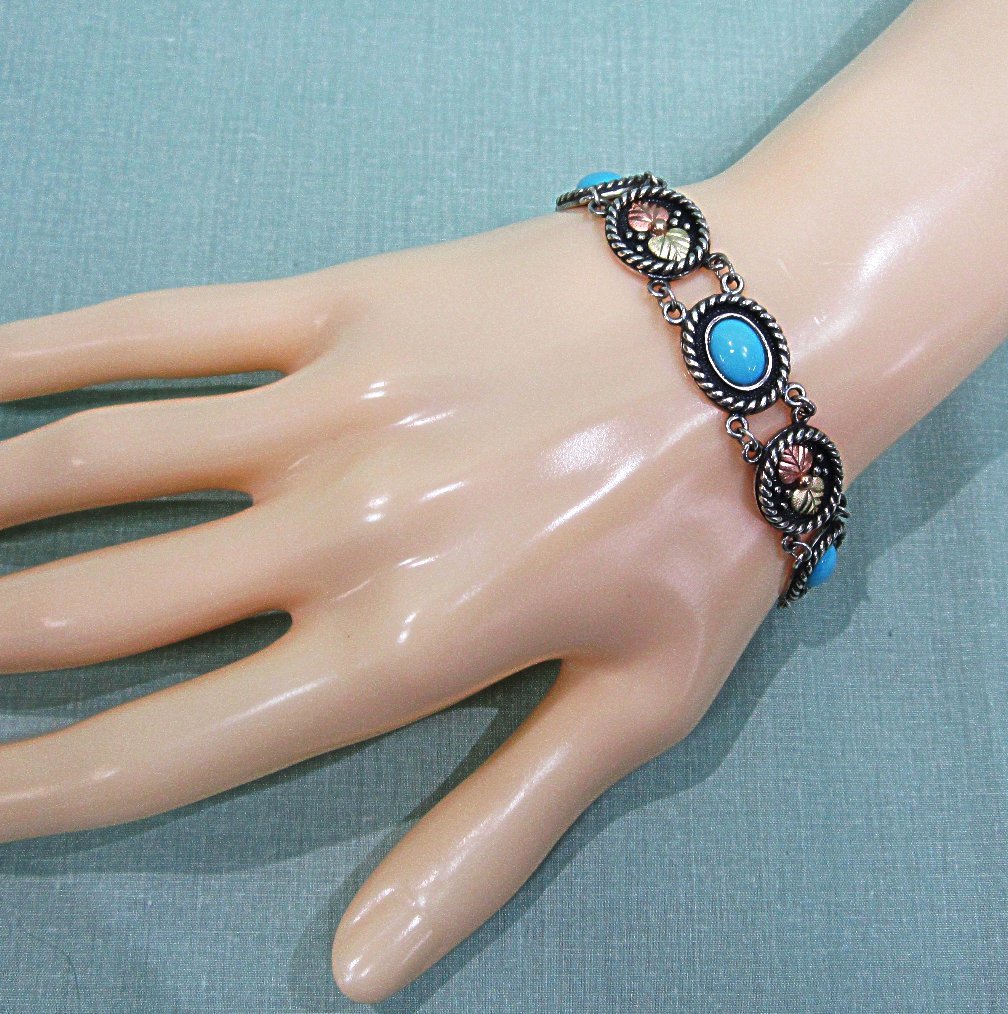 Black Hills Gold Bracelet Turquoise Black Hills Gold Bracelet Turquoise