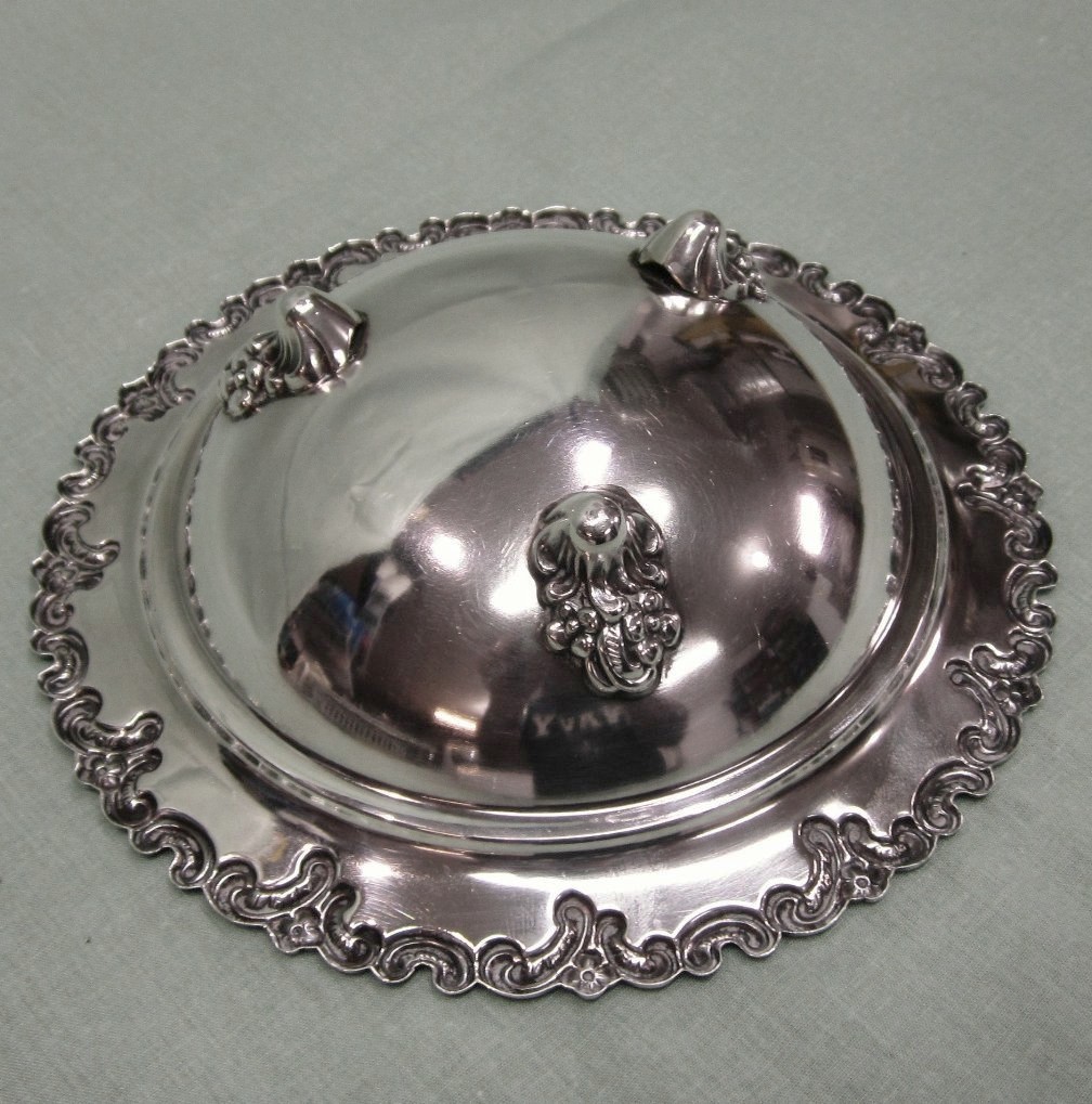 Gayer & Krauss Silverplated Alpaca Art Nouveau Footed Bowls Gayer & Krauss Silverplated Alpaca Art Nouveau Footed Bowls