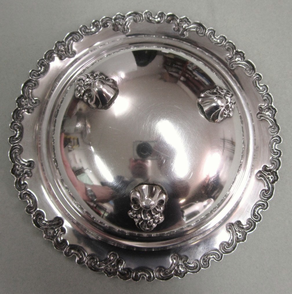 Gayer & Krauss Silverplated Alpaca Art Nouveau Footed Bowls Gayer & Krauss Silverplated Alpaca Art Nouveau Footed Bowls