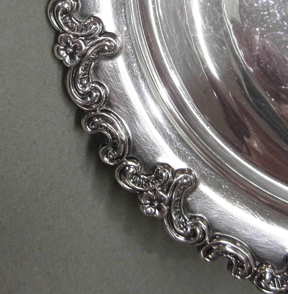 Gayer & Krauss Silverplated Alpaca Art Nouveau Footed Bowls Gayer & Krauss Silverplated Alpaca Art Nouveau Footed Bowls