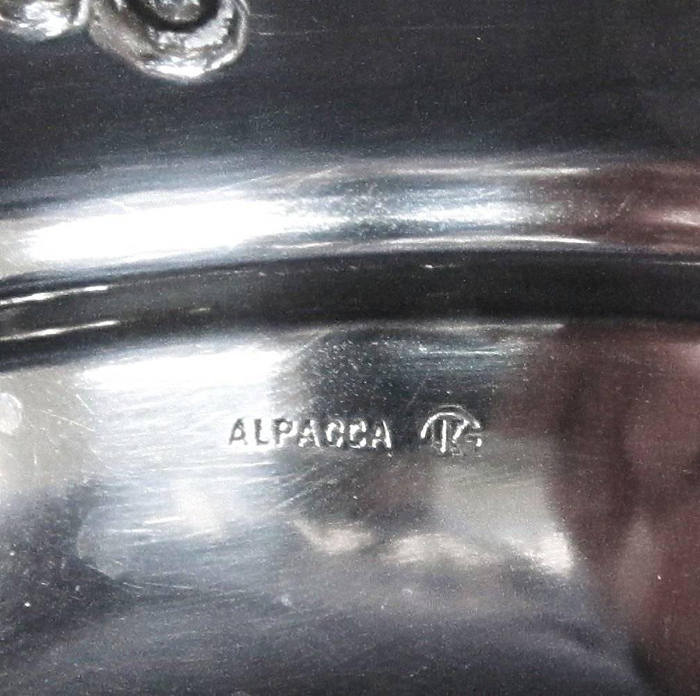 Gayer & Krauss Silverplated Alpaca Art Nouveau Footed Bowls Gayer & Krauss Silverplated Alpaca Art Nouveau Footed Bowls