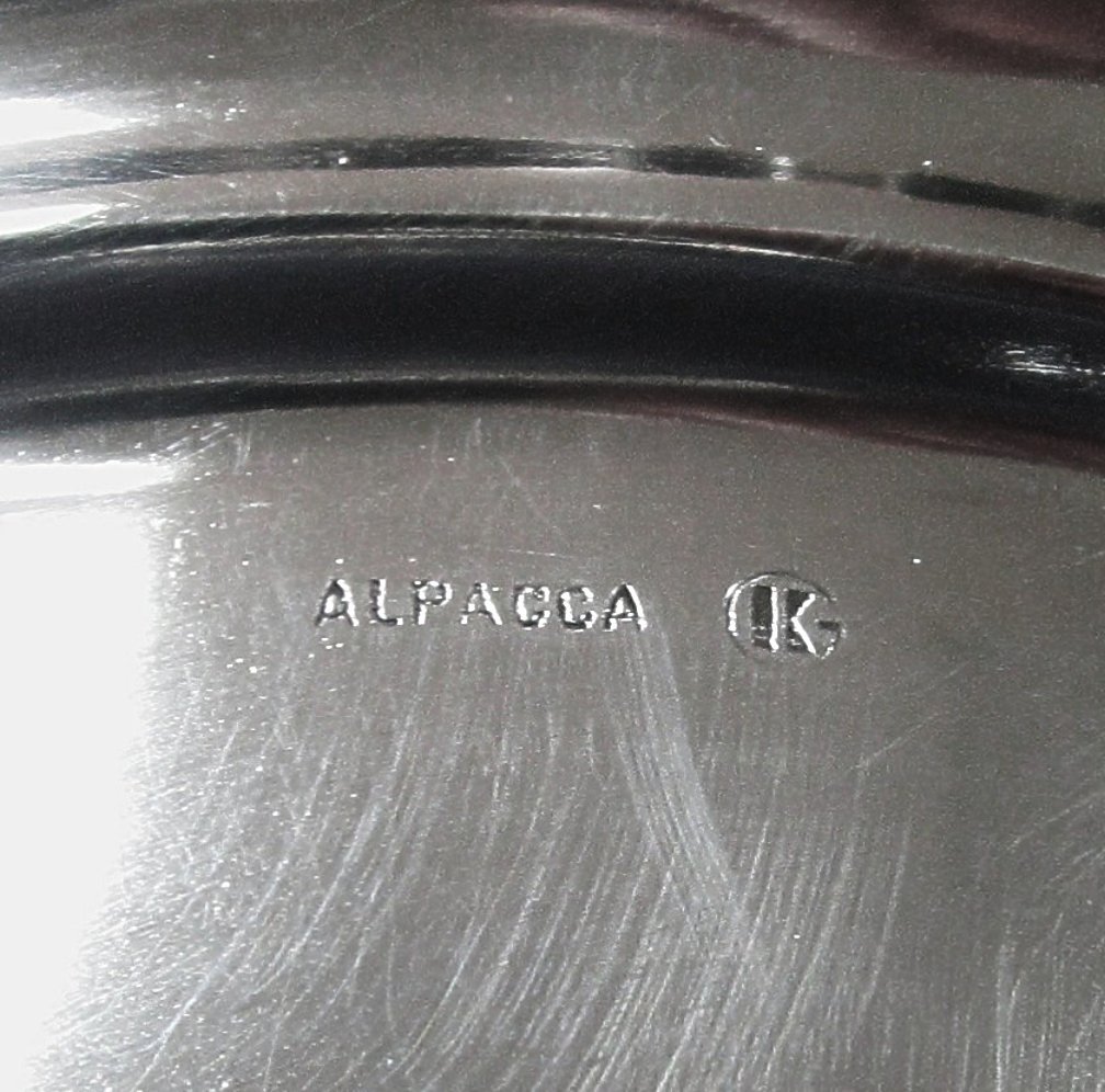 Gayer & Krauss Silverplated Alpaca Art Nouveau Footed Bowls Gayer & Krauss Silverplated Alpaca Art Nouveau Footed Bowls