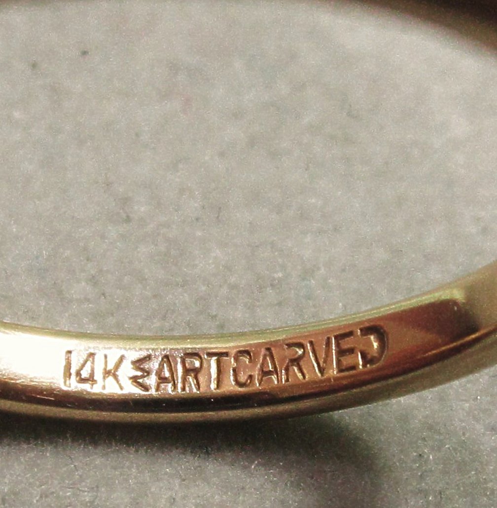 Artcarved 14K Gold Wedding Band Original Case Artcarved 14K Gold Wedding Band Original Case