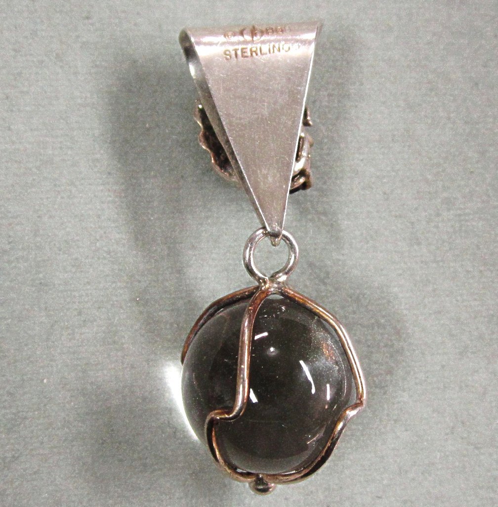 Vintage Carol Felley Designs Undrilled Pools of Light Sterling Silver Pendant Vintage Carol Felley Designs Undrilled Pools of Light Sterling Silver Pendant