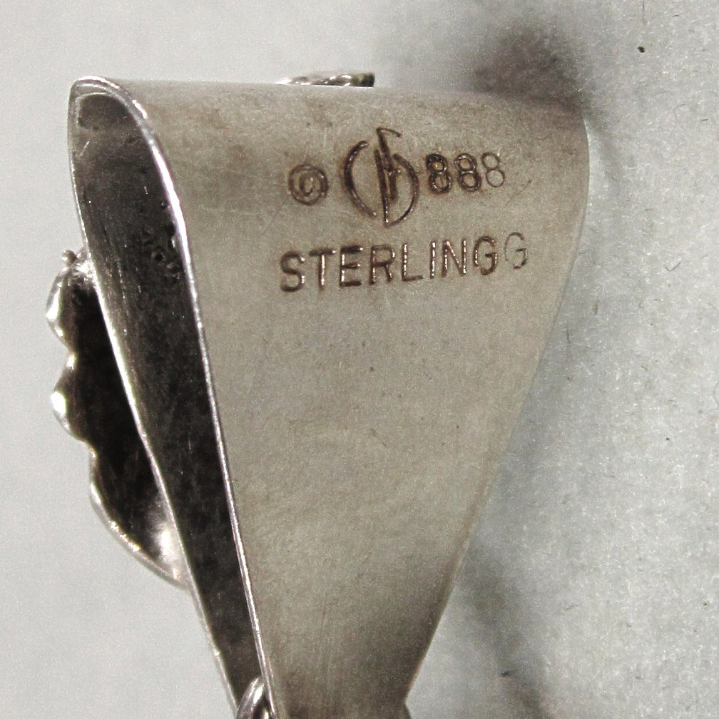 Vintage Carol Felley Designs Undrilled Pools of Light Sterling Silver Pendant Vintage Carol Felley Designs Undrilled Pools of Light Sterling Silver Pendant