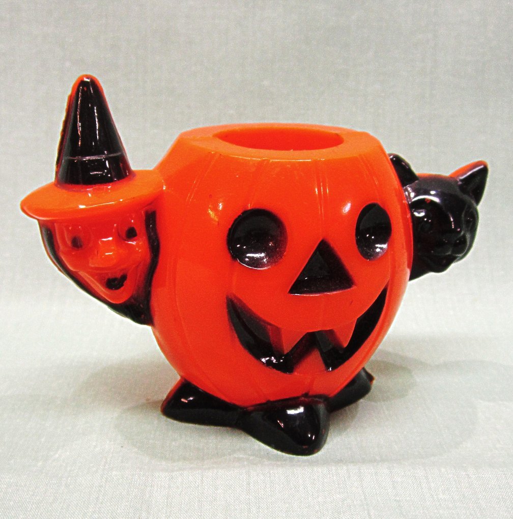 Halloween Hard Plastic Decoration JOL Cat and Witch Halloween Hard Plastic Decoration JOL Cat and Witch