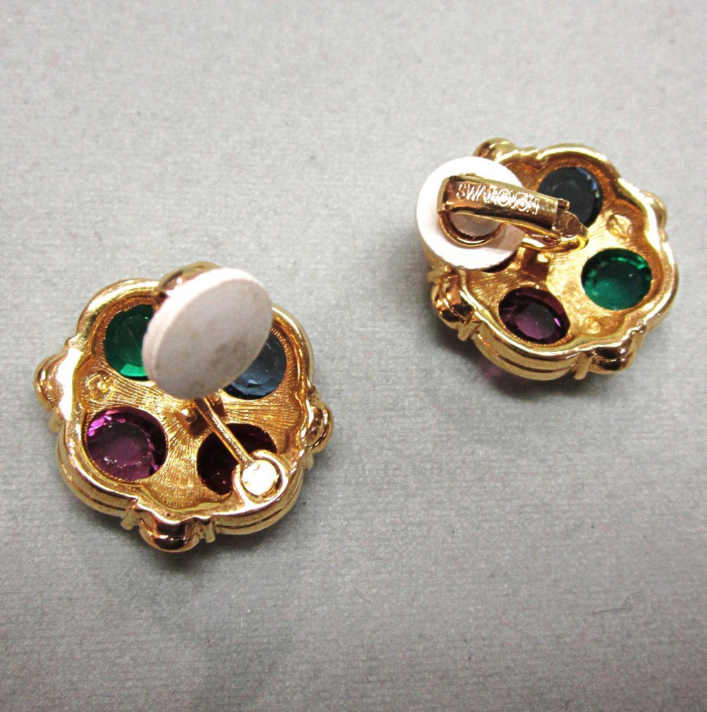 Swarovski Crystal Clip Earrings Swarovski Crystal Clip Earrings