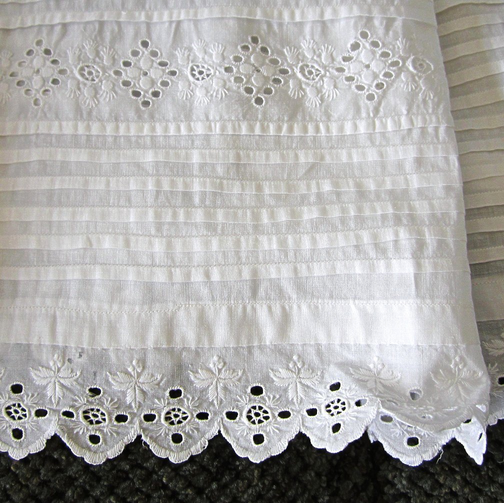 Vintage Cotton Eyelet Christening Dress Vintage Cotton Eyelet Christening Dress