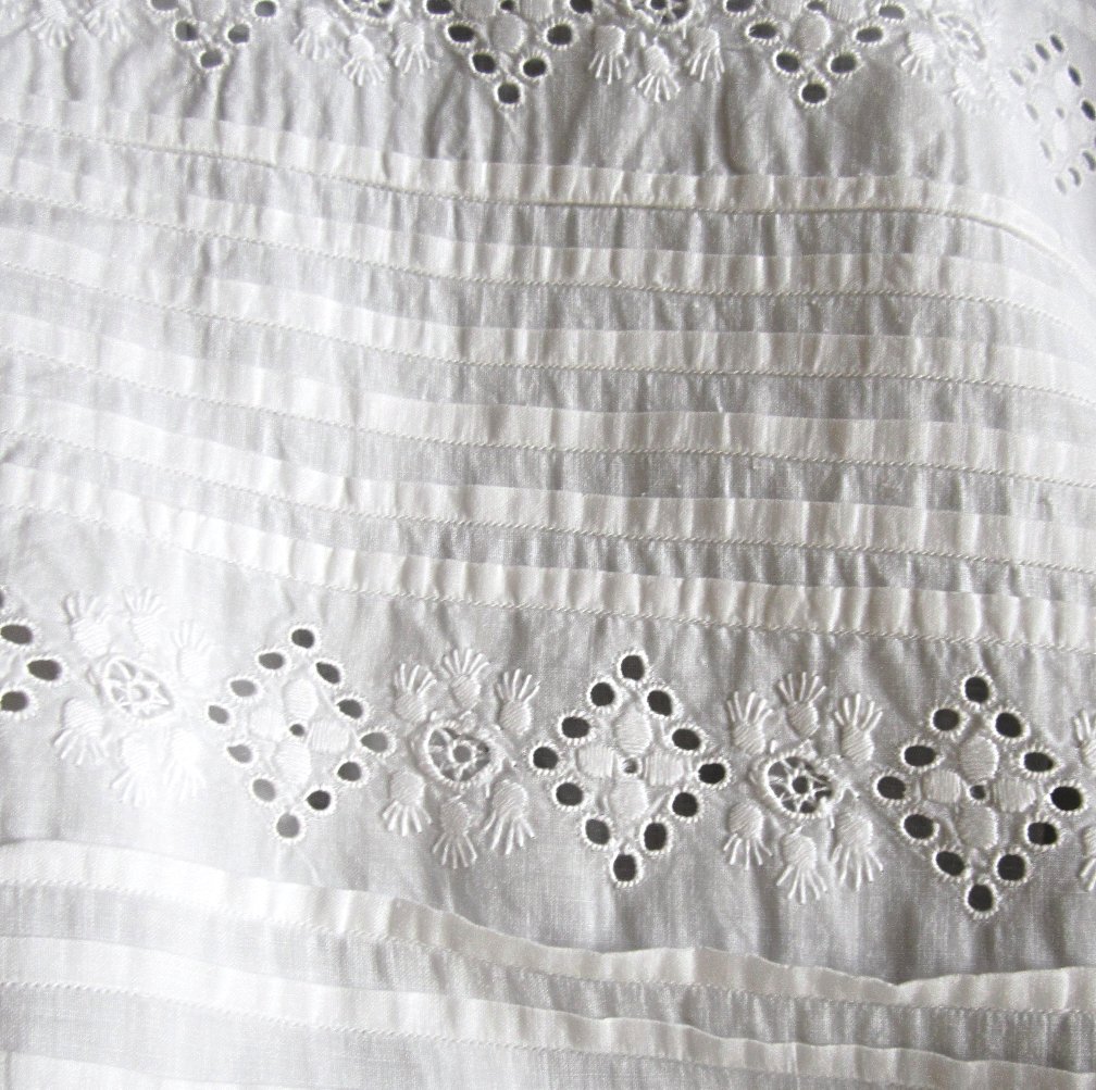 Vintage Cotton Eyelet Christening Dress Vintage Cotton Eyelet Christening Dress