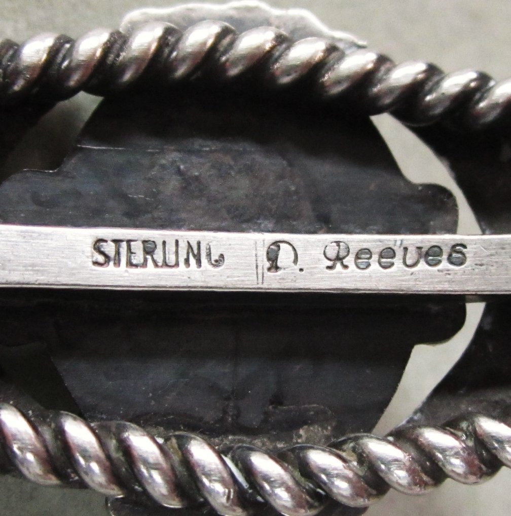 Sterling Onyx Cuff Bracelet Navajo D Reeves Sterling Onyx Cuff Bracelet Navajo D Reeves