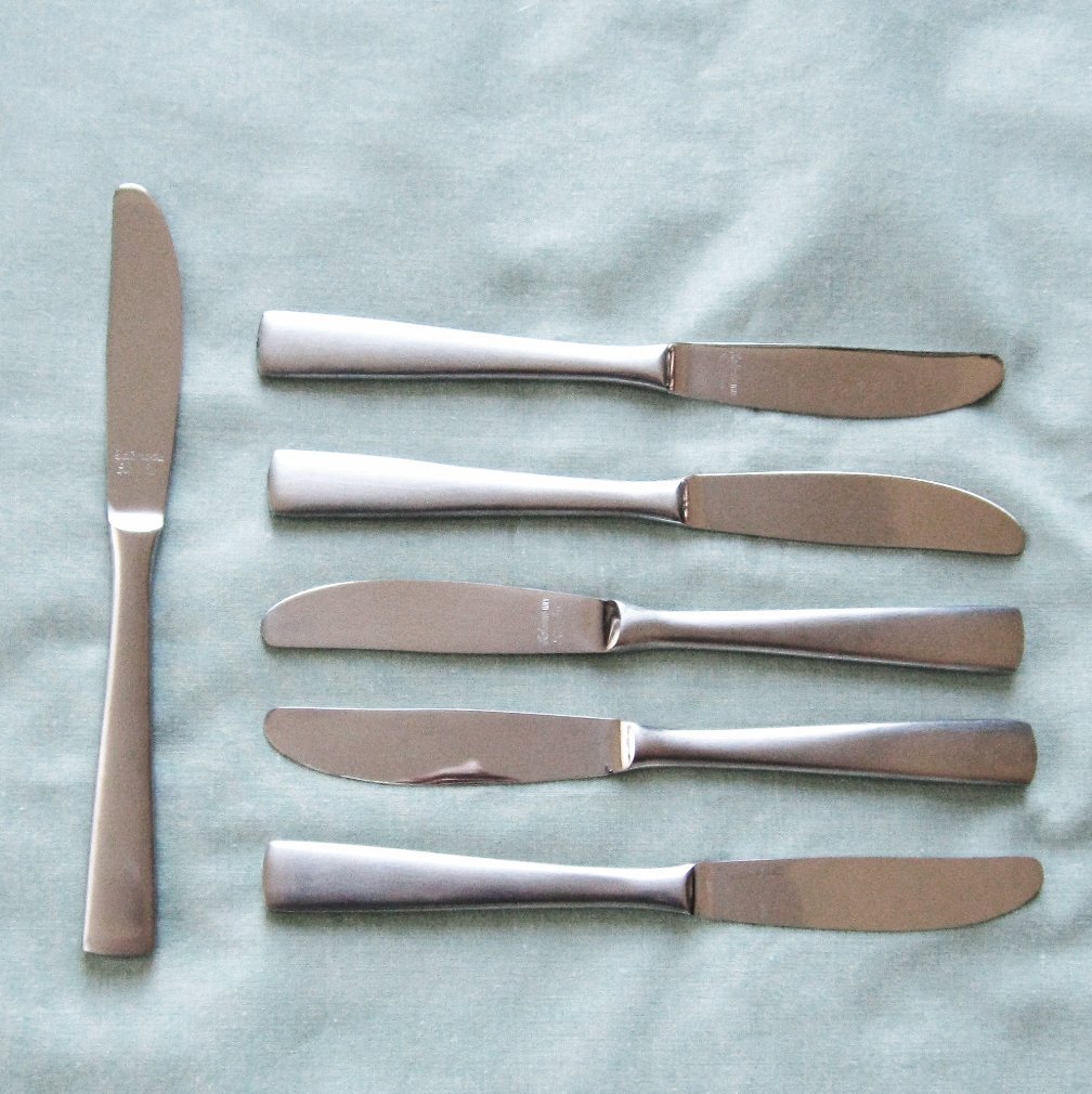 Mid Century Modern Latama Italy Stainless Steel Cheese Knives Mid Century Modern Latama Italy Stainless Steel Cheese Knives