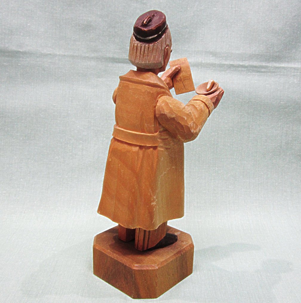 Anri Carved Wood Pharmacist Doctor Figurine Anri Carved Wood Pharmacist Doctor Figurine