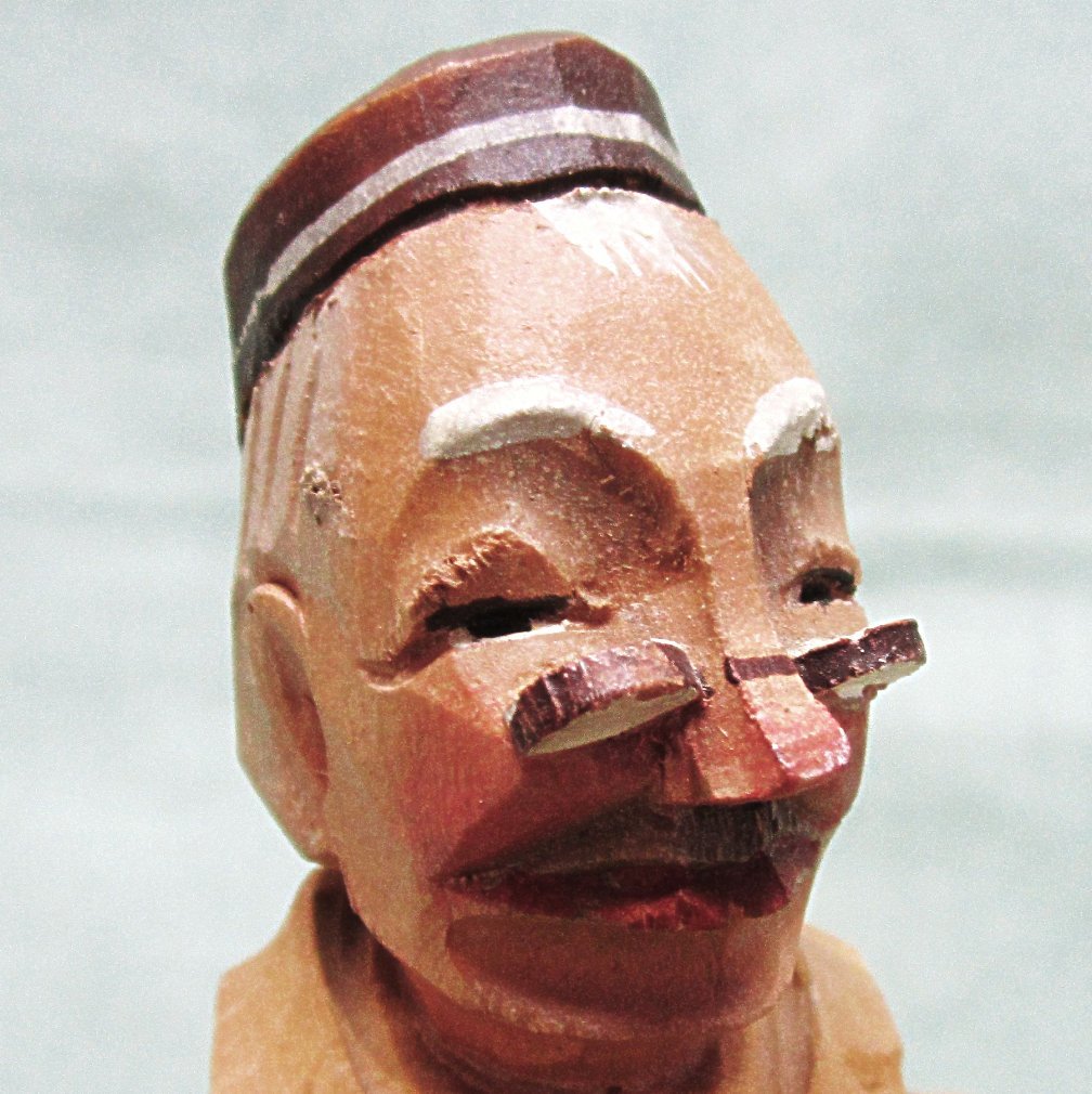 Anri Carved Wood Pharmacist Doctor Figurine Anri Carved Wood Pharmacist Doctor Figurine
